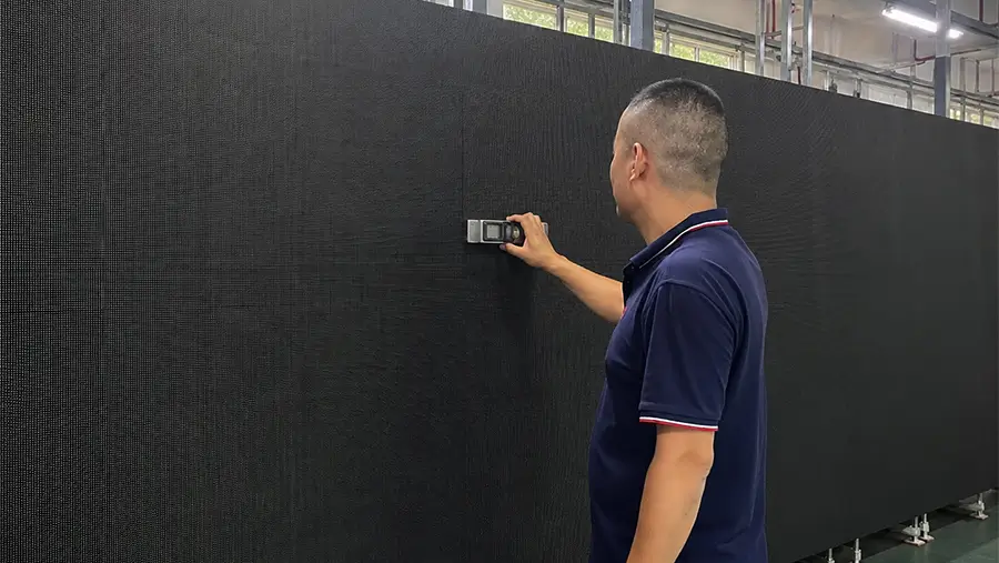 Rental LED module and cabinet assembly inspection