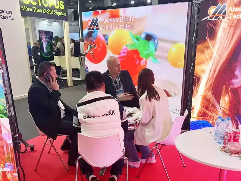 Clients Inspecting LED Production Line