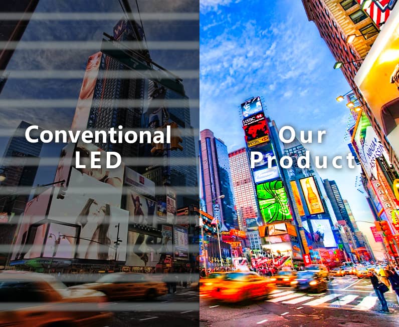 Image ultra claire avec un taux de rafraîchissement de 7680