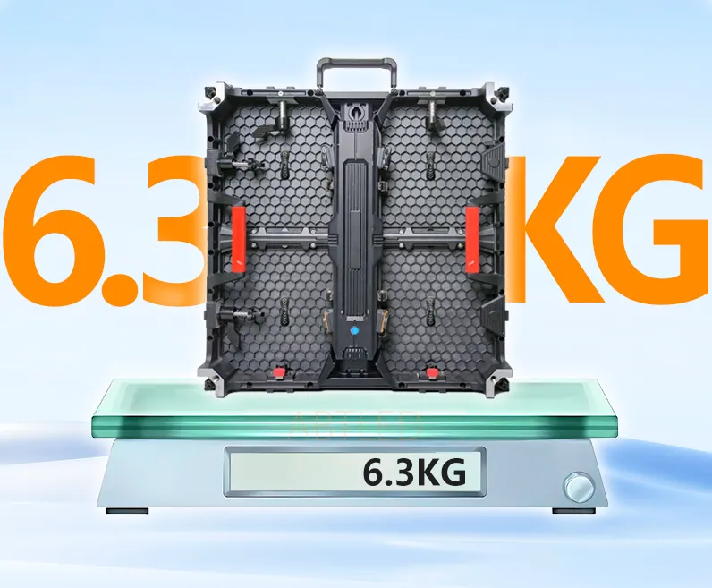 Rental led display weight